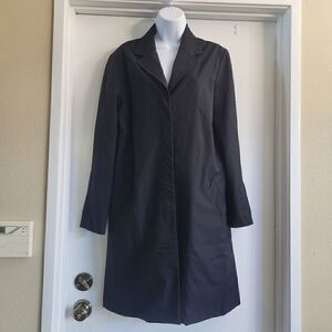 Agolde black lined trench coat